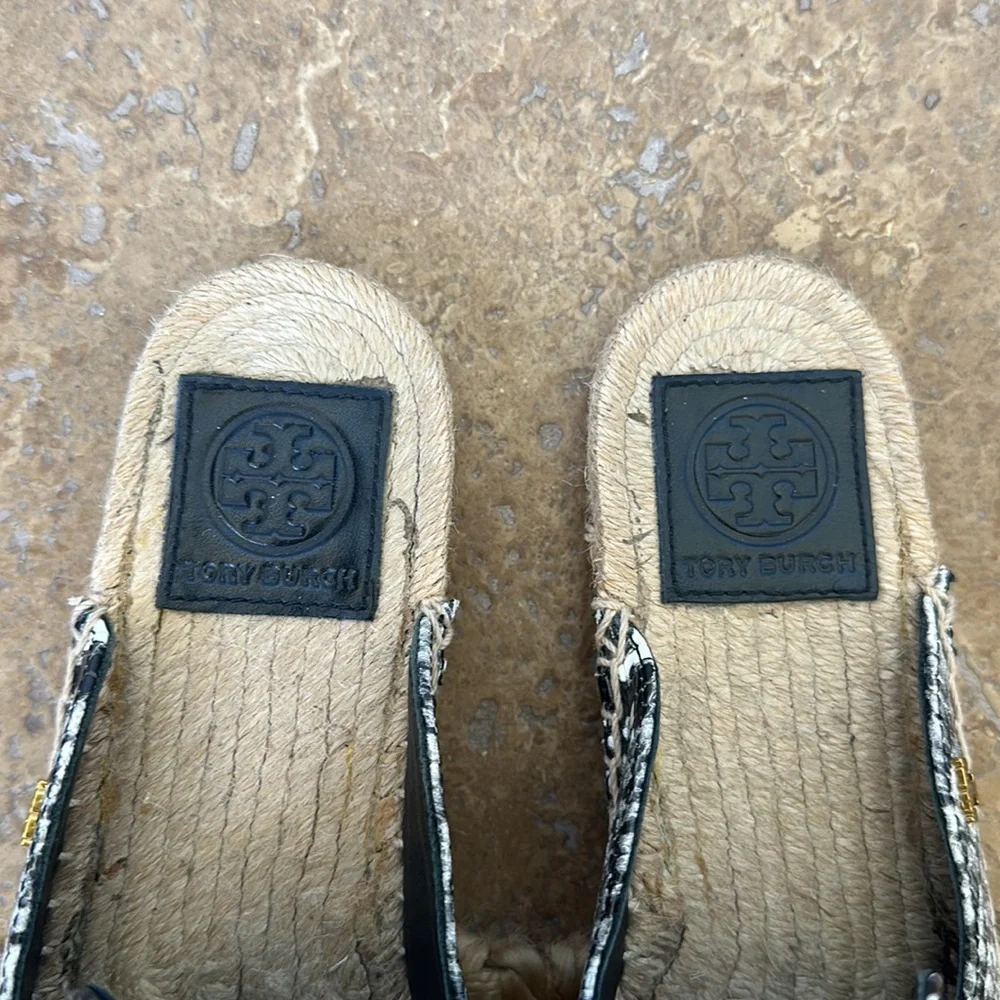 Tory Burch Snake Espadrille Slide | Size 6